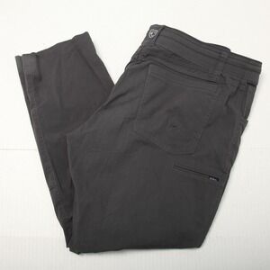 Kuhl Free Radikl Pants Mens 38x29 Gray Stretch Chino Hiking Outdoor Tech Travel